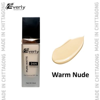 Everly Beauties Pure Matte Full Coverage Foundation - Warm Nude_img_0