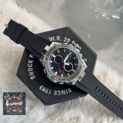 G-Shock || AA Grade ||  Black belt Silver body_img_0