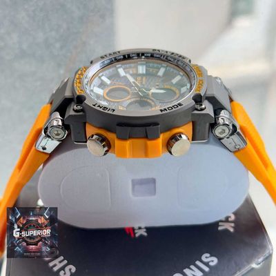 G-Shock || AA Grade || Future design |  Orange Blet matte black body_img_3