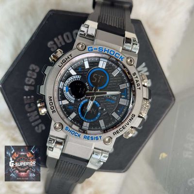 G-Shock || AA Grade || Future design | Black belt full silver body_img_3