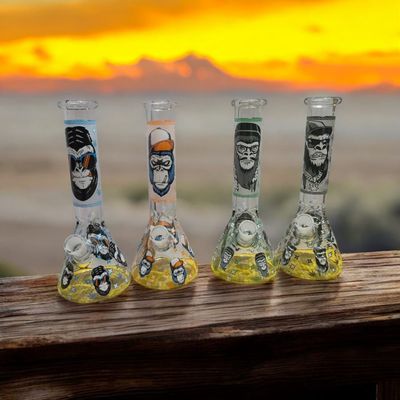 12" Gorilla glass water bong-Glow in the dark_img_1