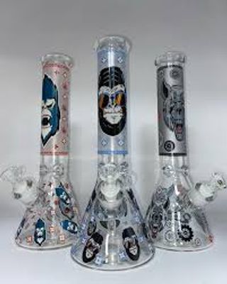12" Gorilla glass water bong-Glow in the dark_img_3
