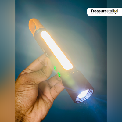 GearUP K57 PRO Rechargeable High Power Flashlight with COB Light & 3500mAh Battery_img_1