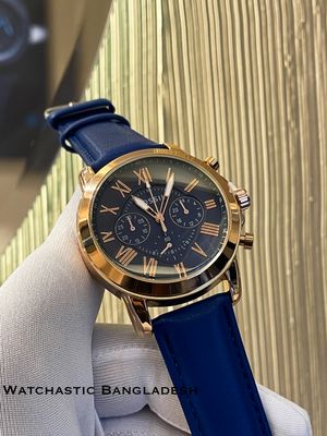 FOSSIL Q BLUE BELT ROSE GOLD CASE BLUE DIAL_img_0