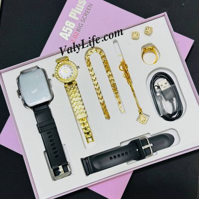 A58 Plus Smartwatch Gift Set_img_1