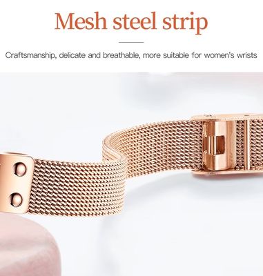 OLEVS 5887 Ladies Mesh Chain Watch- Rose Golden Dial- Rose Golden Bezel- Rose Golden Chain- TF Code OL950CF_img_3
