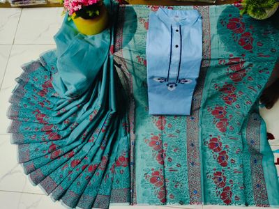 Premium Half Silk Saree & Panjabi -27_img_0