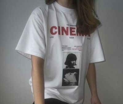 CINEMA white oversized t-shirt_img_0