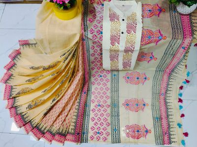 Premium Half Silk Saree & Panjabi -30_img_0