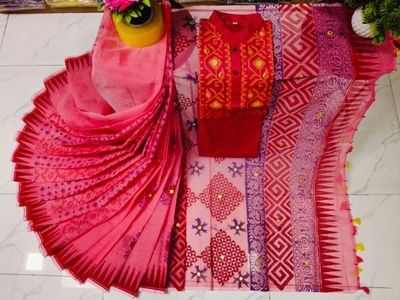 Premium Half Silk Saree & Panjabi -31_img_0