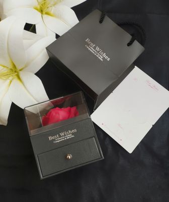 " Eternal rose + I love you 100X "necklace gift set_img_3
