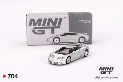 MiniGT 704 Bugatti EB110 GT Grigio Chiaro_img_0