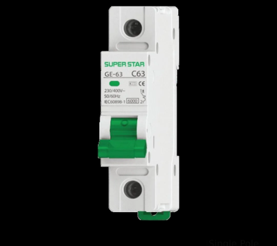 SUPER STAR SERKIT BREKER SINGLE POLE 6A - 63A