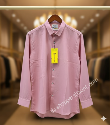 Solid formal shirt for men (pink)_img_0