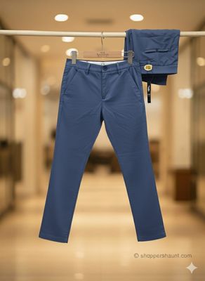 Formal solid Nevy pant -Chaina fabric_img_0