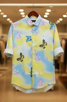 Exclusive butterfly print shirt