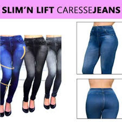 Versatile -Slim N Lift Caresse Jeans Free Size for All Women Skinny Jeggings Shapewear Slimming Body Shaper- Avant-garde_img_0