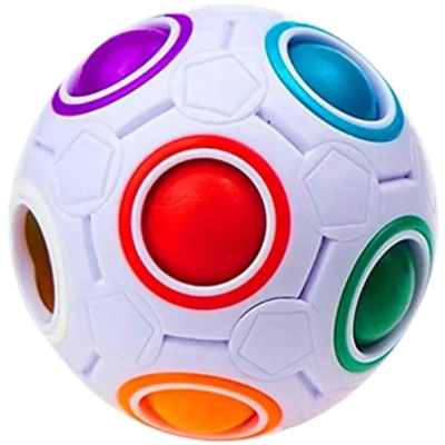 Rainbow Ball Magic Cube Fidget Toy Puzzle Magic Rainbow Ball Puzzle Fun Fidget_img_0