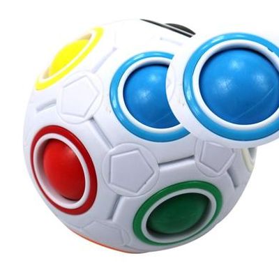 Rainbow Ball Magic Cube Fidget Toy Puzzle Magic Rainbow Ball Puzzle Fun Fidget_img_1