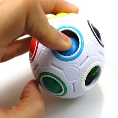 Rainbow Ball Magic Cube Fidget Toy Puzzle Magic Rainbow Ball Puzzle Fun Fidget_img_4
