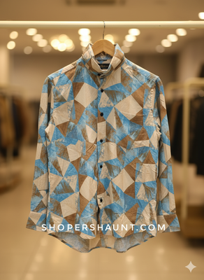 প্রিমিয়াম ইন্ডিয়ান ব্র্যান্ড প্রিন্ট শার্ট ১৩০_img_0