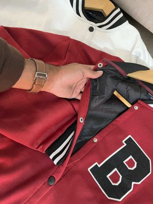 𝐏𝐫𝐞𝐦𝐢𝐮𝐦 𝐎𝐯𝐞𝐫𝐬𝐢𝐳𝐞𝐝 Varsity Jacket- Maroon Color_img_1