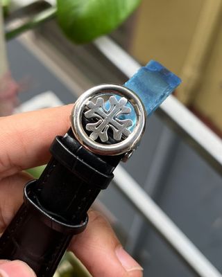 PATEK PHILLIPE Silver Black Belt_img_2