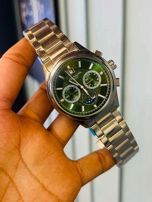 Patek Chrono Chain Simple Green Dial