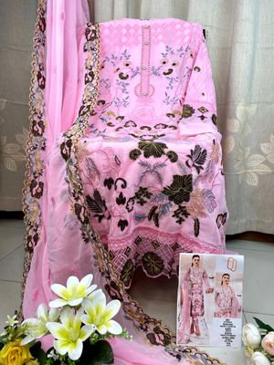 Semi –Embroidery & Sequence Work Party dress_img_4