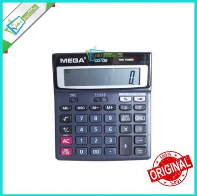 Mega Cd-120 Calculator 12 Digit 120 Steps Dual Power 1pcs - calculator_img_0