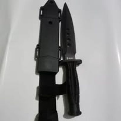 Dispatch Fixed Blade Hunting Knife with Sheath, 12-inch Survival Knives for Men Tactical Bowie Knife with Non-Slip Handle for Bushcraft, Outdoor Camping_img_2