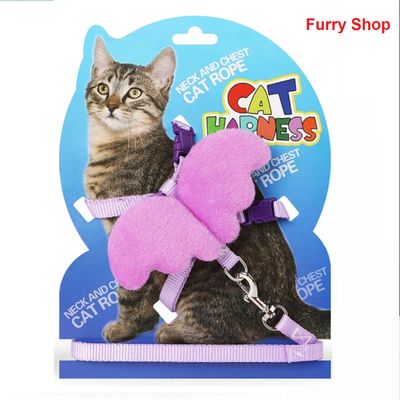 Pet Small Cat Belt Harness Nylon Leash Beautiful Angel Wing Dog-Harness-Leash-Belt-Pet_img_1