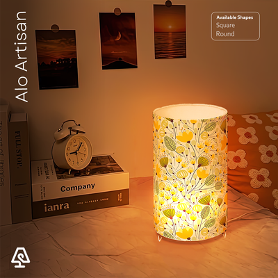 Yellow tiny bloomers Table Lamp