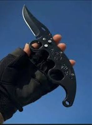 Stainless Steel Button Folding Knife |_img_1