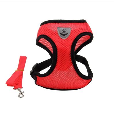 (M Size) Cat Pet Kitten Cats/Small Dog Puppy Jacket Harness & Leash Breathable Reflective_img_3