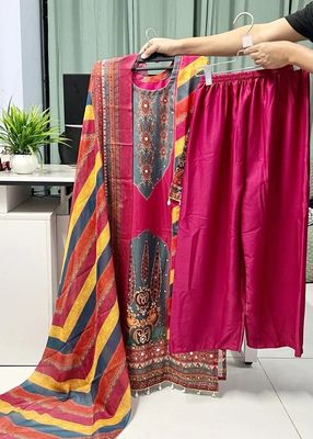 Georgette Readymade Three Piece_img_3