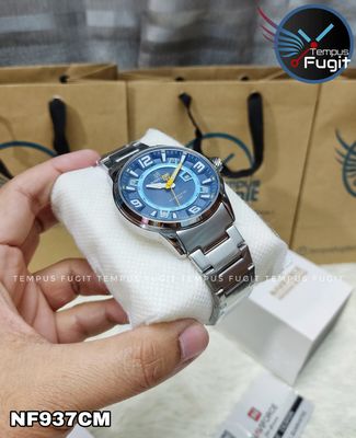 Naviforce 8044 Gents Chain Watch - Blue Dial- Silver Bezel- Silver Chain- TF Code NF937CM_img_6