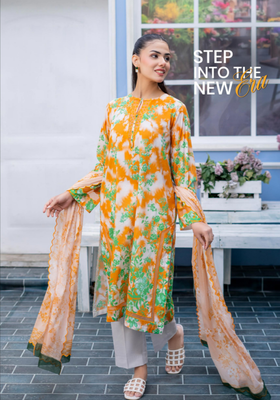 IRA by Binaas 3 Piece Printed Lawn Collection_img_1