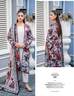 IRA by Binaas 3 Piece Printed Lawn Collection_img_1
