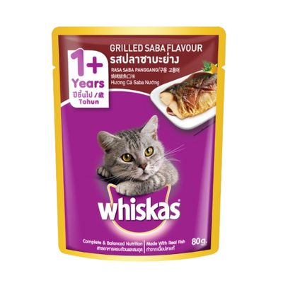 Whiskas Cat Food Pouch Grilled Saba Flavor_img_0