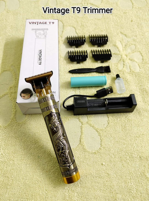 Vintage T9 Hair Cutting Machine Hair Trimmer Recharge Professional Cordless Hair Trimmer_img_2