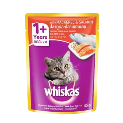 Whiskas Cat Food Pouch Mackerel & Salmon Flavor_img_0