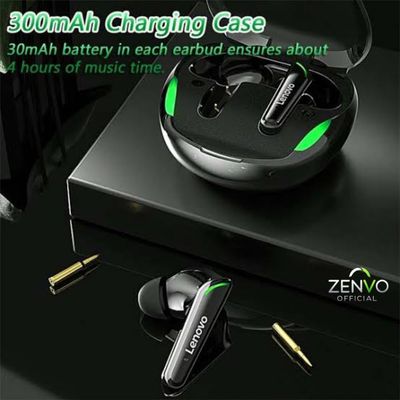 Lenovo XT92 TWS True Wireless Bluetooth Gaming Earbuds – Black Color_img_6