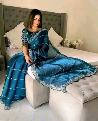Georgette Sharee with Blouse Piece_img_4