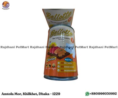 Bellotta Canned Cat Food Real Tuna Topping Salmon In Jelly 400gm_img_0