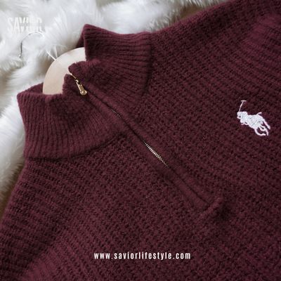 Deep Maroon - Soft Knit Sweater_img_1