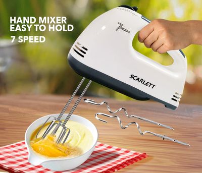 Scarlett - Electric Egg Beater and Mixer for Cake Cream - White_img_0