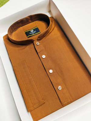 Ajwah Premium Rust Panjabi | Timeless Elegance for Every Occasion_img_1