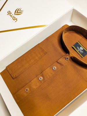 Ajwah Premium Rust Panjabi | Timeless Elegance for Every Occasion_img_2