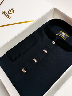 Ajwah Luxe Black Panjabi | Premium Quality for Every Celebration_img_1